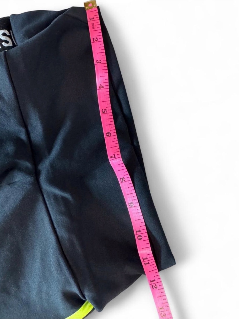 OWO Cajubrasil Black Neon Mesh High Waist Leggings Large Fits Women’s 6/8 - Picture 3 of 3